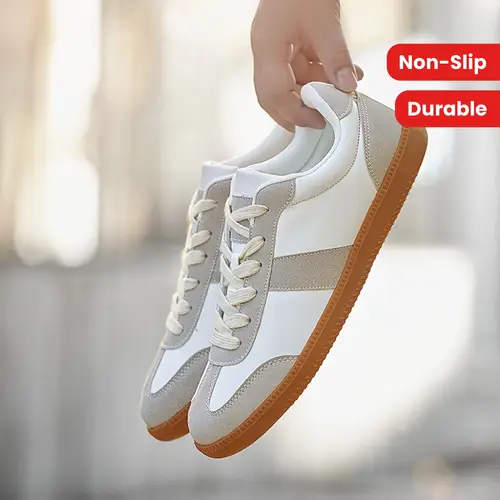 Non-Slip Durable Men’s Classic Retro Rubber Sole Skateboarding Shoes -