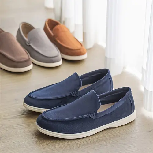 Men’s Slip-On Loafers - Slip-Resistant Tpr Sole & Arch Support,