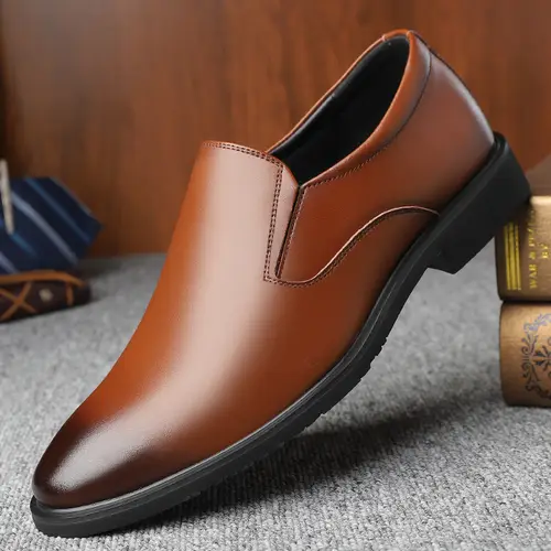 Men’s Business Formal Loafers With Classic Slip-On Design Comfortable Soft