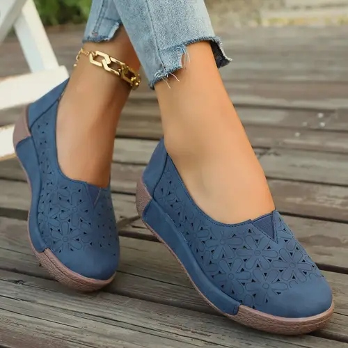 Women’s Slip-On Loafers - Elegant Formal & Casual Shoes, Synthetic