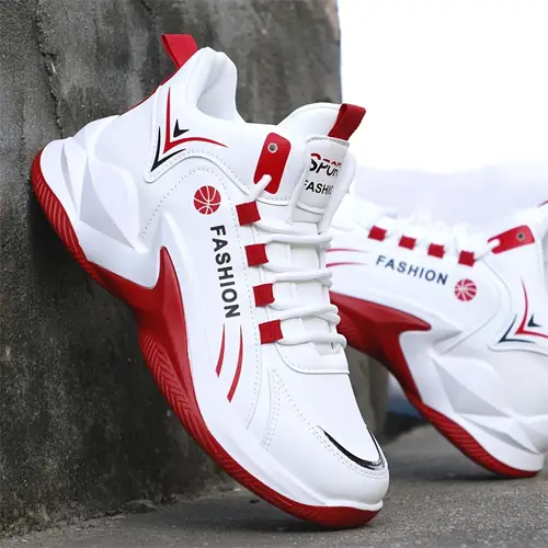 Men’s High-Top Sneakers - Anti-Slip Pvc Sole, Breathable Pu Upper