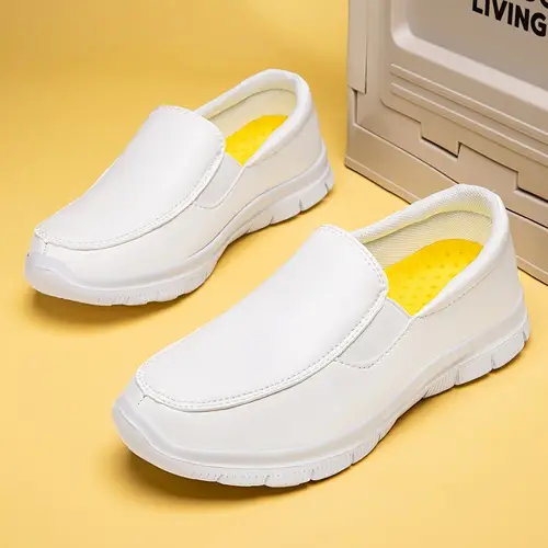 Women’s Lightweight Slip-On Sneakers - Synthetic Cover Upper & Eva