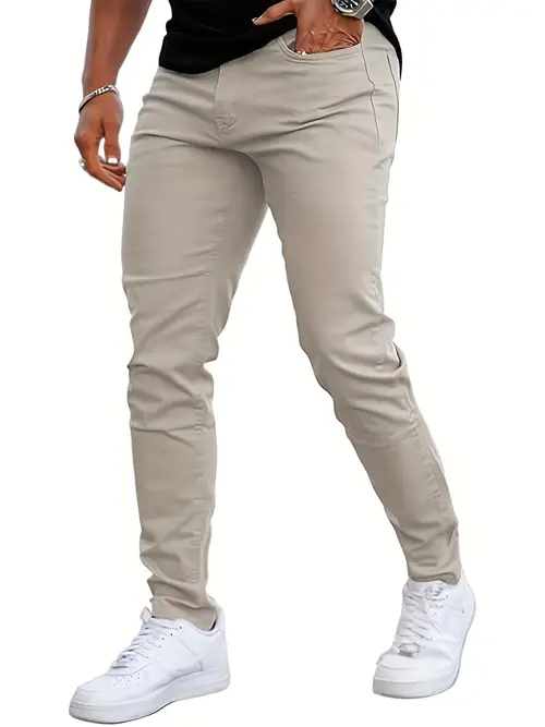 Men’s Slim Fit Casual Pants Classic Stretch Denim Regular Fit Jeans