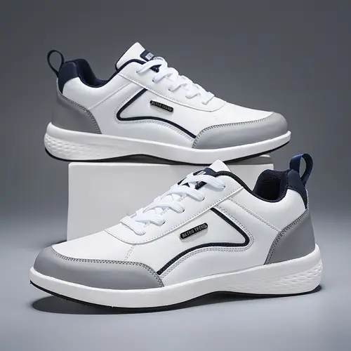 Men’s Lightweight All-Season Lace-Up Shoes - Brown/Black Accent Formal &